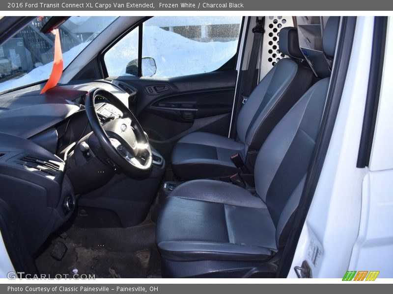 Frozen White / Charcoal Black 2016 Ford Transit Connect XL Cargo Van Extended