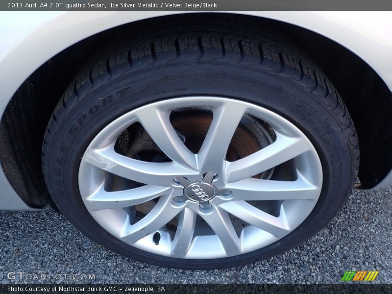 Ice Silver Metallic / Velvet Beige/Black 2013 Audi A4 2.0T quattro Sedan