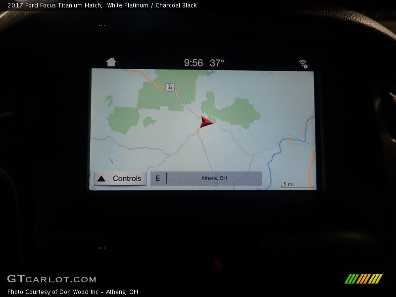 White Platinum / Charcoal Black 2017 Ford Focus Titanium Hatch