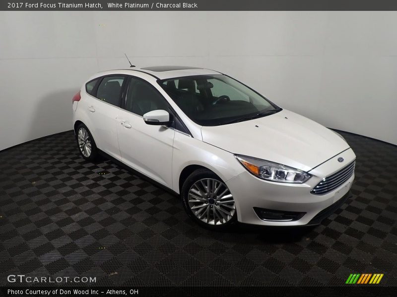 White Platinum / Charcoal Black 2017 Ford Focus Titanium Hatch