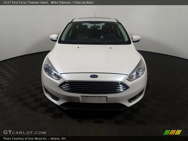 White Platinum / Charcoal Black 2017 Ford Focus Titanium Hatch