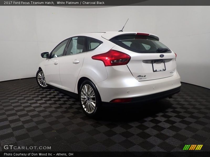 White Platinum / Charcoal Black 2017 Ford Focus Titanium Hatch