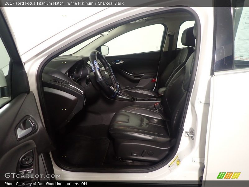 White Platinum / Charcoal Black 2017 Ford Focus Titanium Hatch