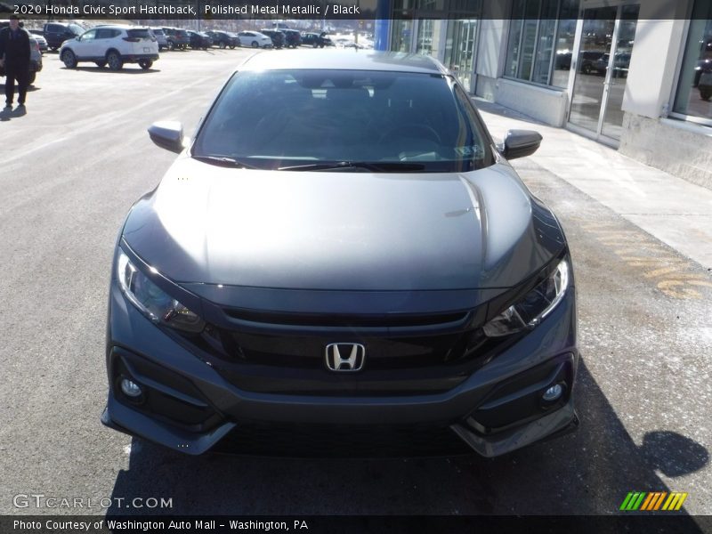 Polished Metal Metallic / Black 2020 Honda Civic Sport Hatchback