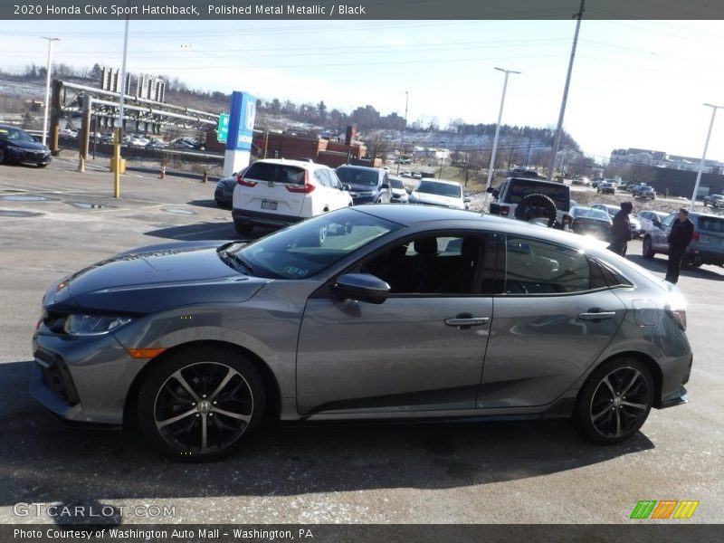 Polished Metal Metallic / Black 2020 Honda Civic Sport Hatchback