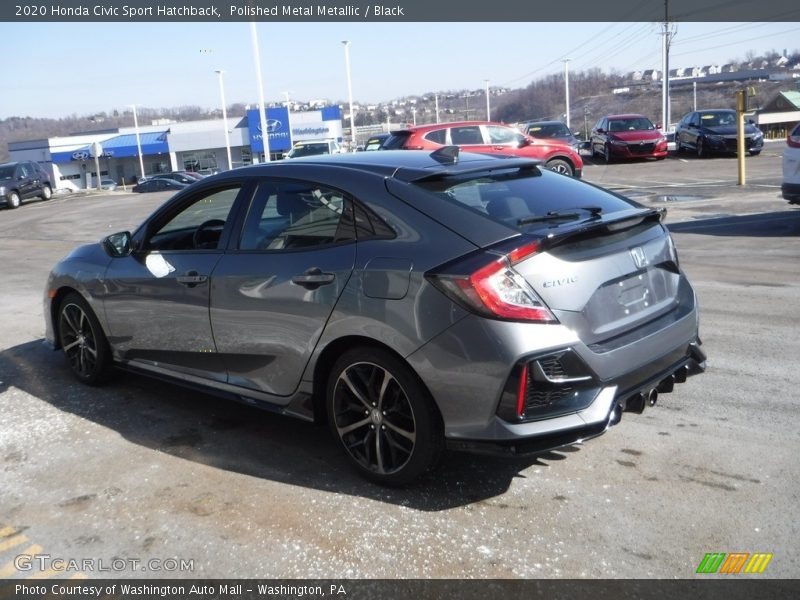 Polished Metal Metallic / Black 2020 Honda Civic Sport Hatchback