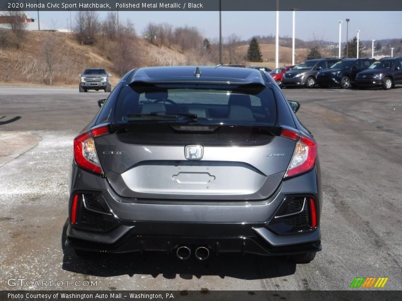 Polished Metal Metallic / Black 2020 Honda Civic Sport Hatchback