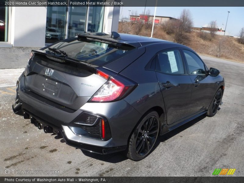 Polished Metal Metallic / Black 2020 Honda Civic Sport Hatchback