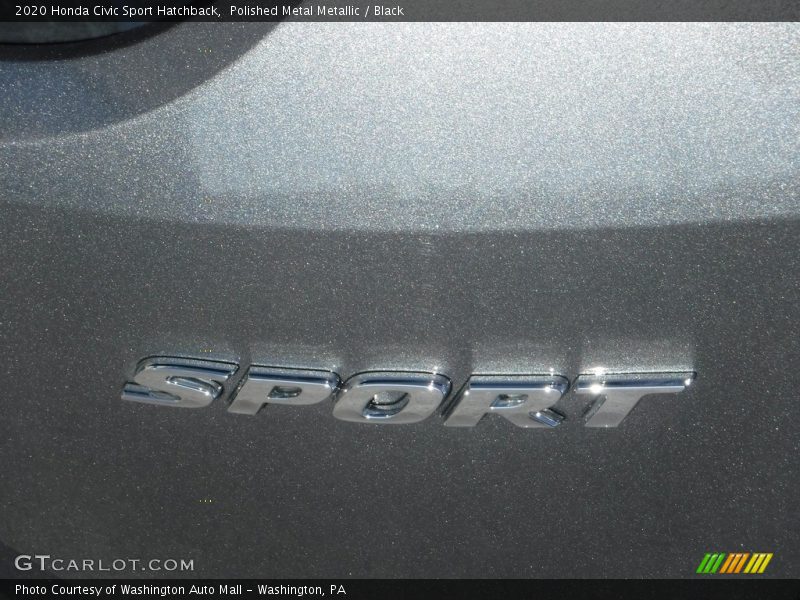 Polished Metal Metallic / Black 2020 Honda Civic Sport Hatchback