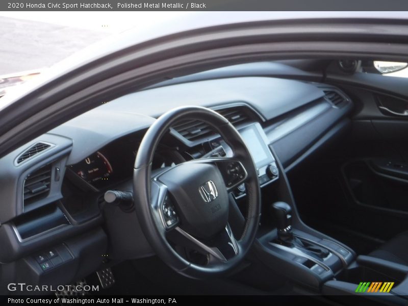 Polished Metal Metallic / Black 2020 Honda Civic Sport Hatchback