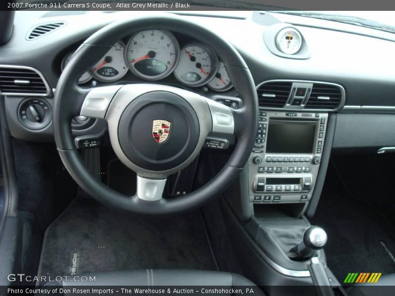 Atlas Grey Metallic / Black 2007 Porsche 911 Carrera S Coupe