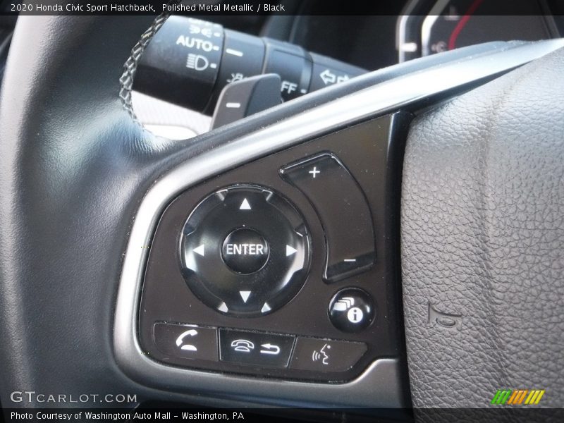 Polished Metal Metallic / Black 2020 Honda Civic Sport Hatchback
