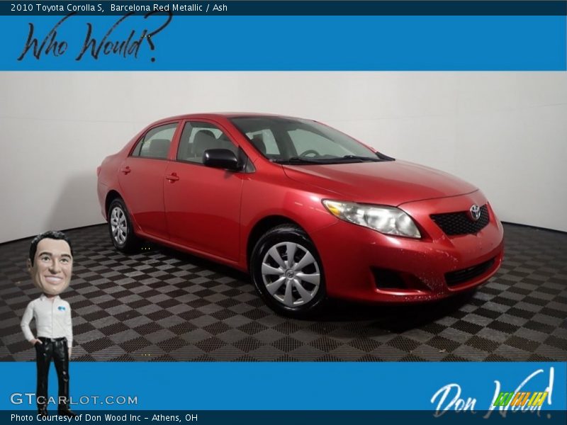 Barcelona Red Metallic / Ash 2010 Toyota Corolla S