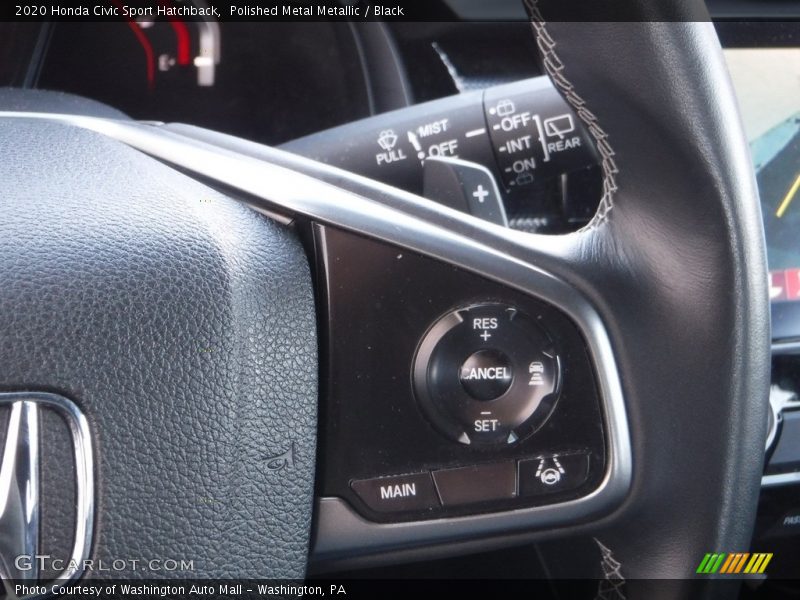 Polished Metal Metallic / Black 2020 Honda Civic Sport Hatchback
