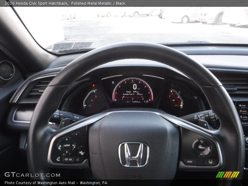 Polished Metal Metallic / Black 2020 Honda Civic Sport Hatchback