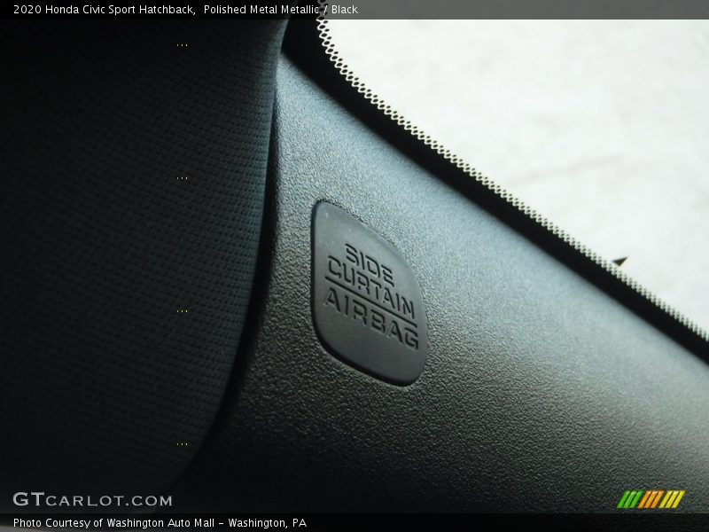 Polished Metal Metallic / Black 2020 Honda Civic Sport Hatchback
