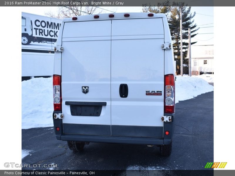 Bright White / Gray 2016 Ram ProMaster 2500 High Roof Cargo Van