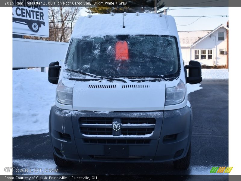Bright White / Gray 2016 Ram ProMaster 2500 High Roof Cargo Van