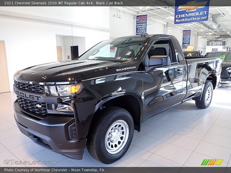 Front 3/4 View of 2021 Silverado 1500 WT Regular Cab 4x4