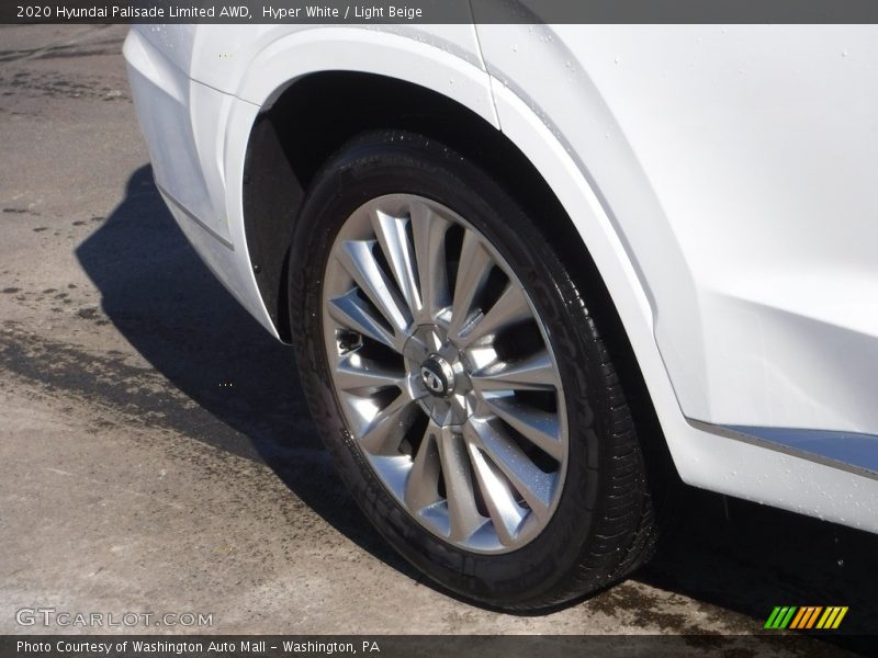 Hyper White / Light Beige 2020 Hyundai Palisade Limited AWD