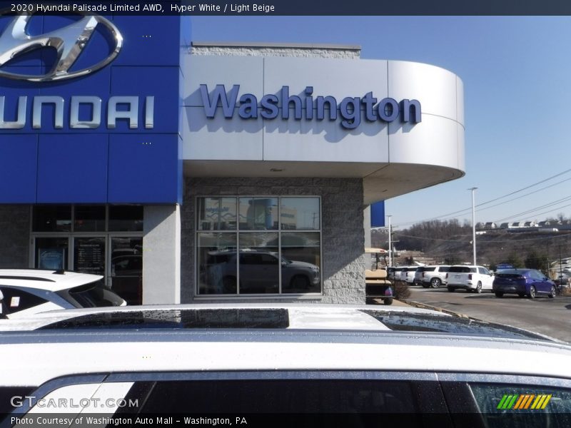 Hyper White / Light Beige 2020 Hyundai Palisade Limited AWD