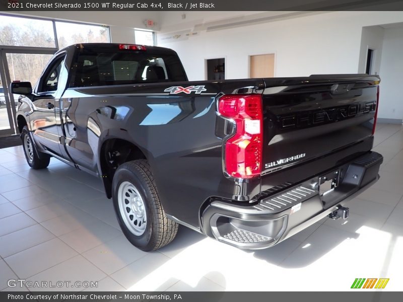 Black / Jet Black 2021 Chevrolet Silverado 1500 WT Regular Cab 4x4