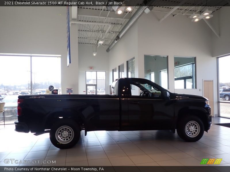 Black / Jet Black 2021 Chevrolet Silverado 1500 WT Regular Cab 4x4