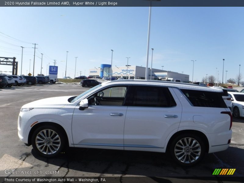 Hyper White / Light Beige 2020 Hyundai Palisade Limited AWD