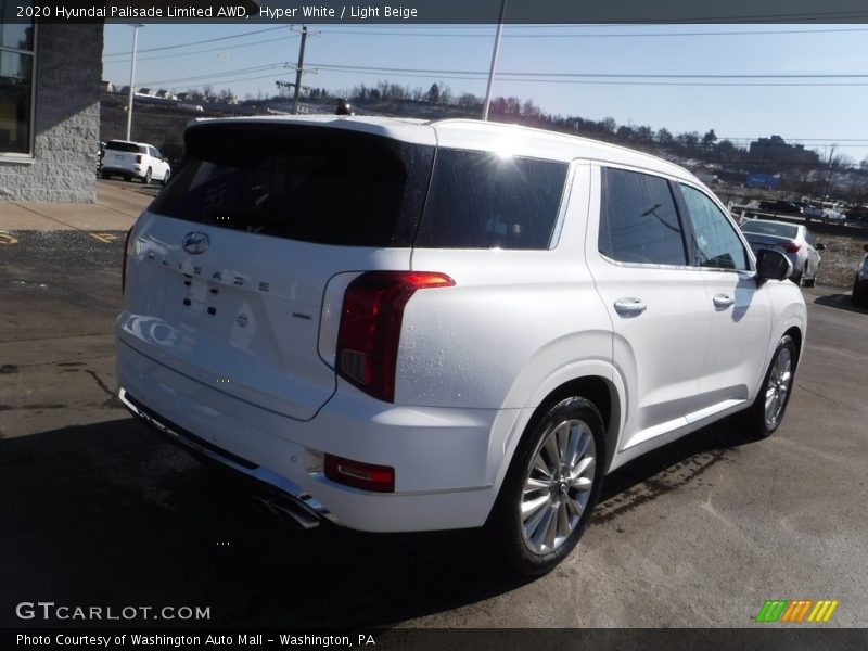 Hyper White / Light Beige 2020 Hyundai Palisade Limited AWD