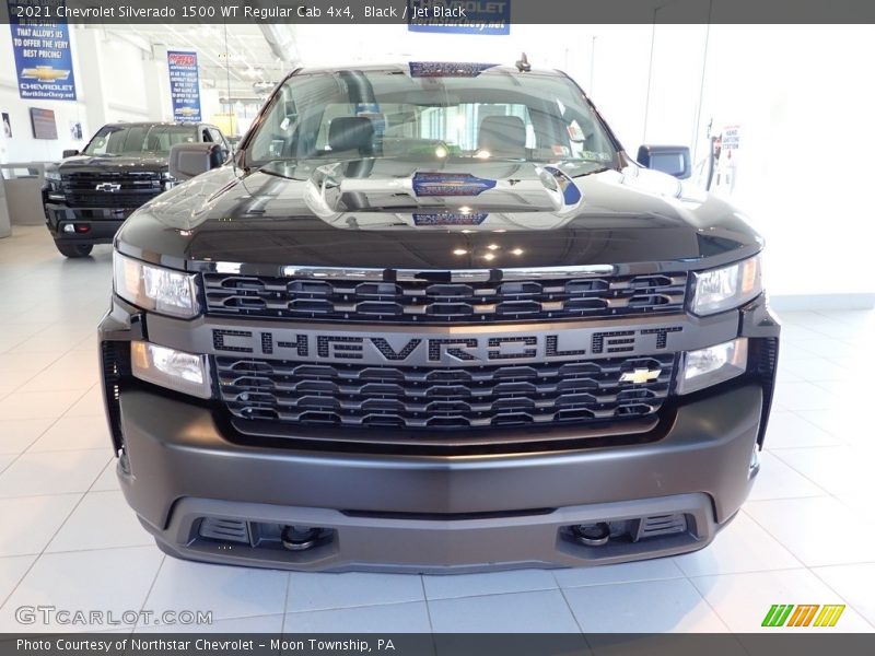 Black / Jet Black 2021 Chevrolet Silverado 1500 WT Regular Cab 4x4
