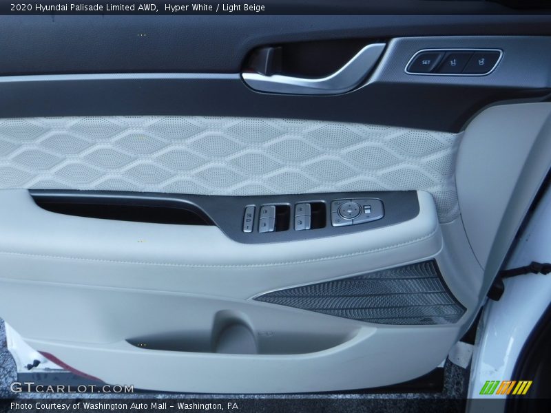 Hyper White / Light Beige 2020 Hyundai Palisade Limited AWD