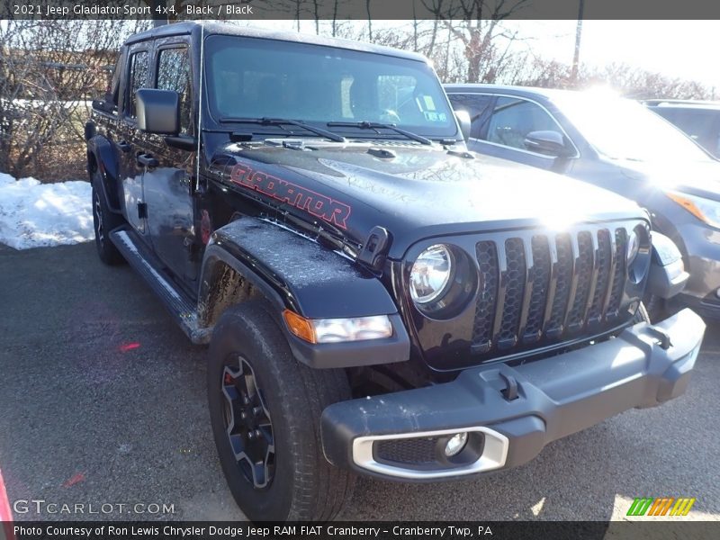 Black / Black 2021 Jeep Gladiator Sport 4x4