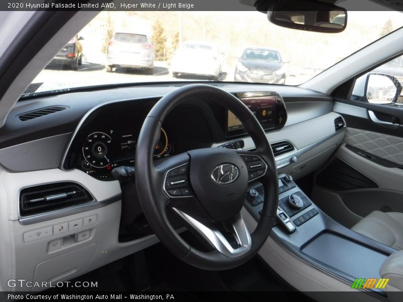 Hyper White / Light Beige 2020 Hyundai Palisade Limited AWD