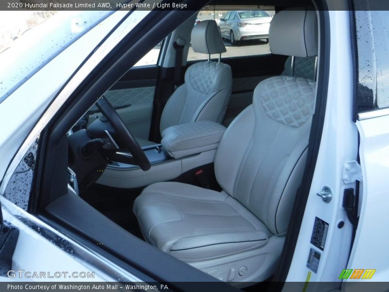 Hyper White / Light Beige 2020 Hyundai Palisade Limited AWD