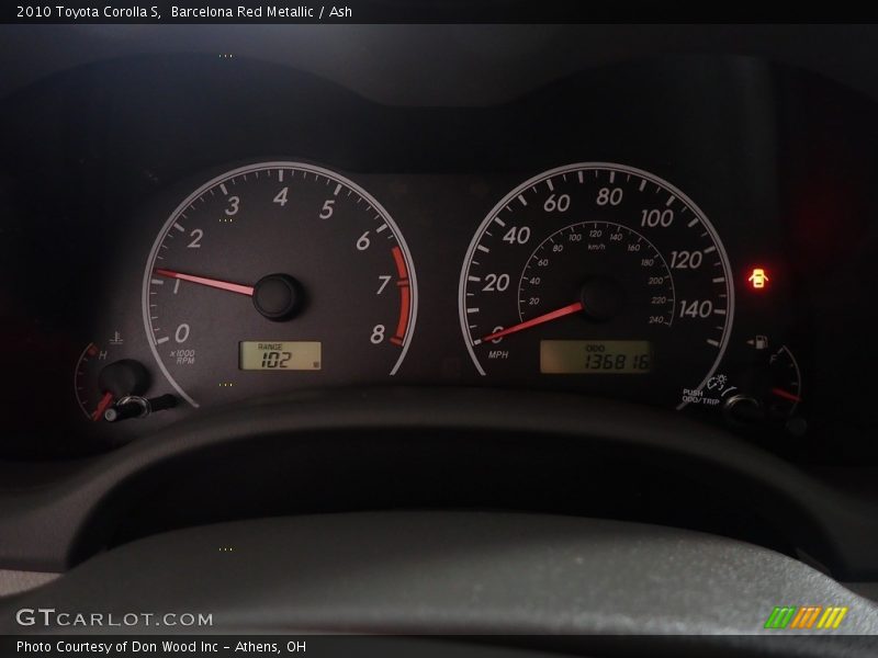 Barcelona Red Metallic / Ash 2010 Toyota Corolla S