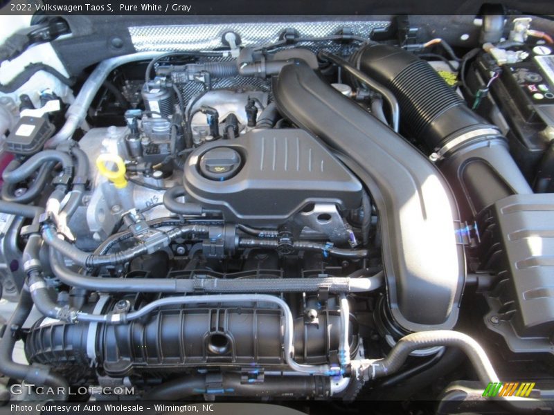 Pure White / Gray 2022 Volkswagen Taos S