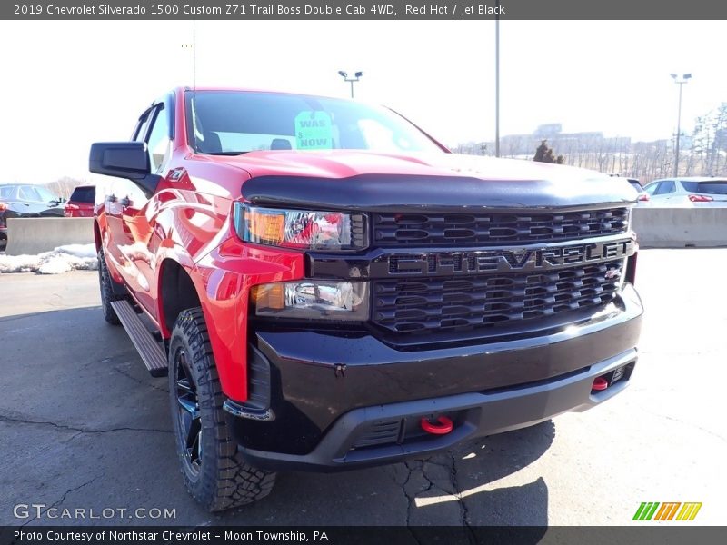 Red Hot / Jet Black 2019 Chevrolet Silverado 1500 Custom Z71 Trail Boss Double Cab 4WD