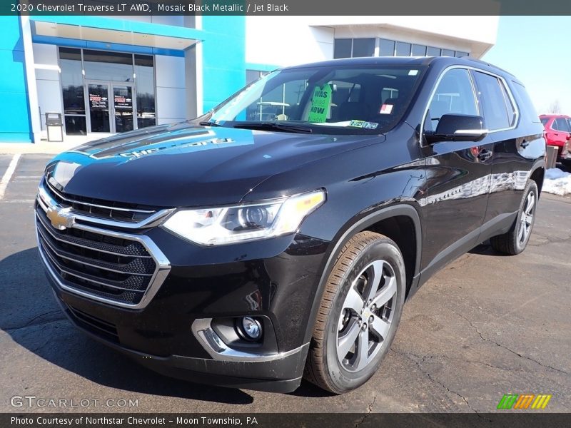 Mosaic Black Metallic / Jet Black 2020 Chevrolet Traverse LT AWD