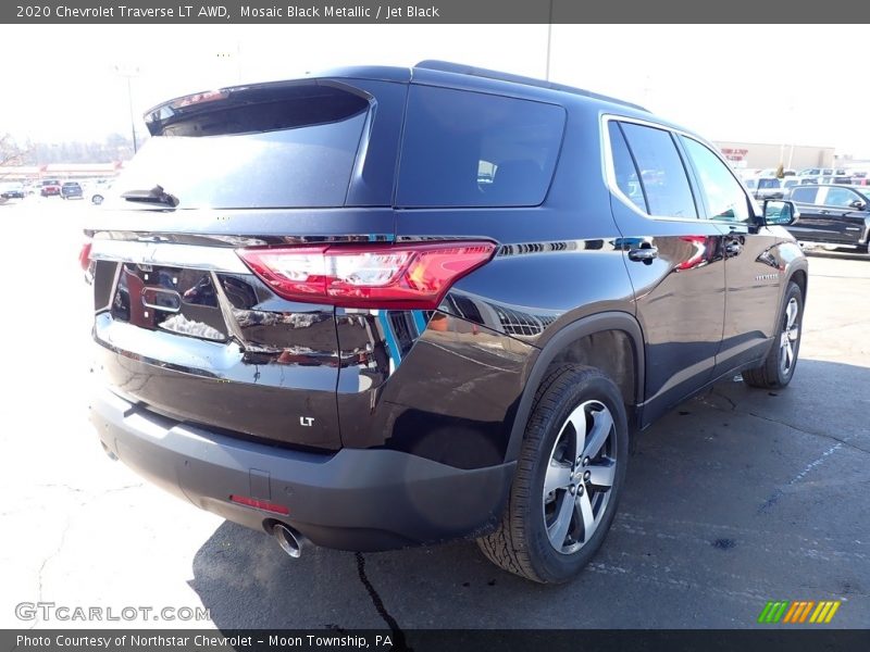 Mosaic Black Metallic / Jet Black 2020 Chevrolet Traverse LT AWD