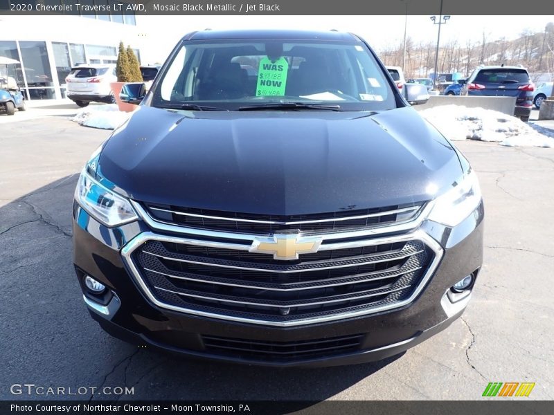 Mosaic Black Metallic / Jet Black 2020 Chevrolet Traverse LT AWD