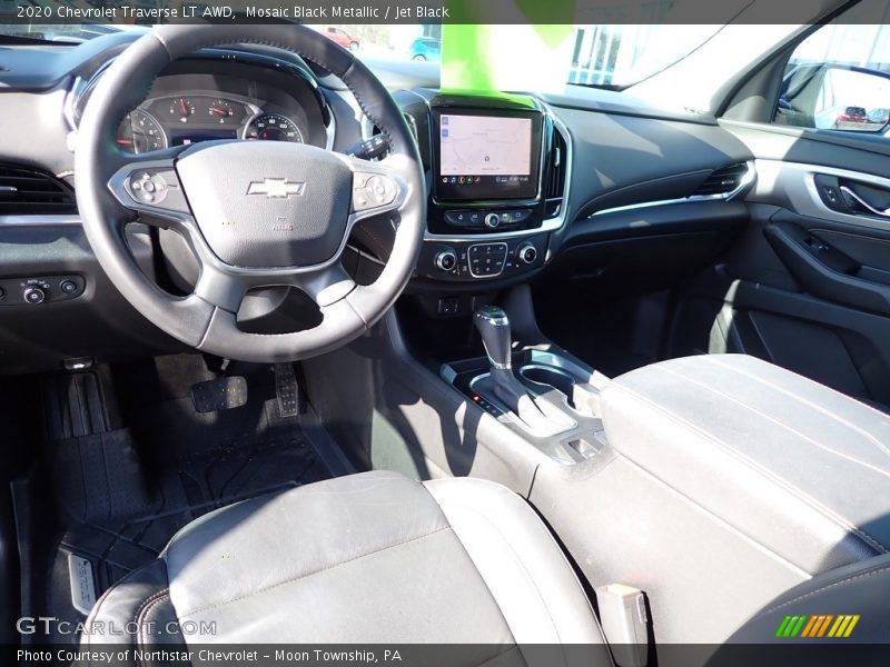 Mosaic Black Metallic / Jet Black 2020 Chevrolet Traverse LT AWD