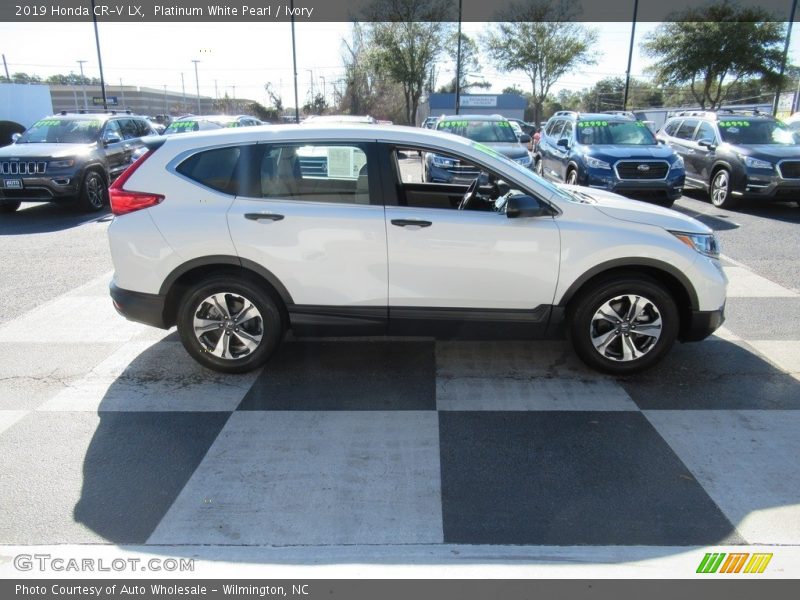 Platinum White Pearl / Ivory 2019 Honda CR-V LX