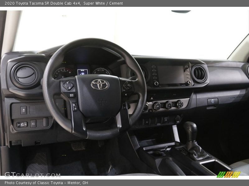 Super White / Cement 2020 Toyota Tacoma SR Double Cab 4x4