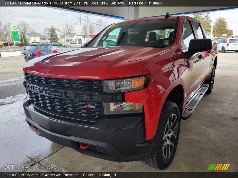 Red Hot / Jet Black 2019 Chevrolet Silverado 1500 Custom Z71 Trail Boss Crew Cab 4WD