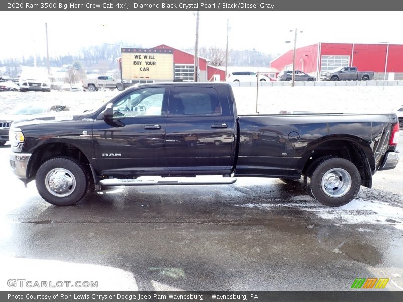 Diamond Black Crystal Pearl / Black/Diesel Gray 2020 Ram 3500 Big Horn Crew Cab 4x4