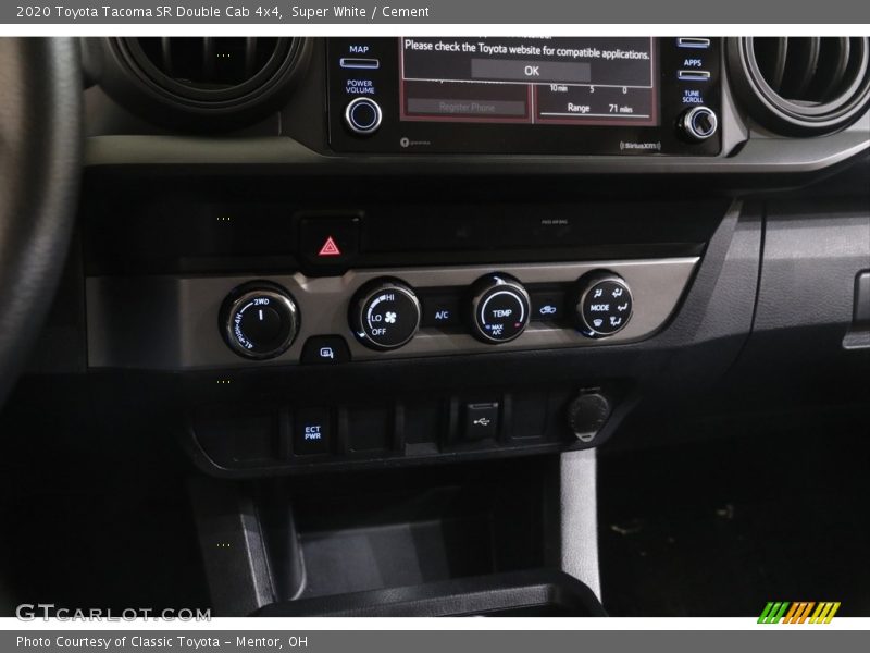 Super White / Cement 2020 Toyota Tacoma SR Double Cab 4x4
