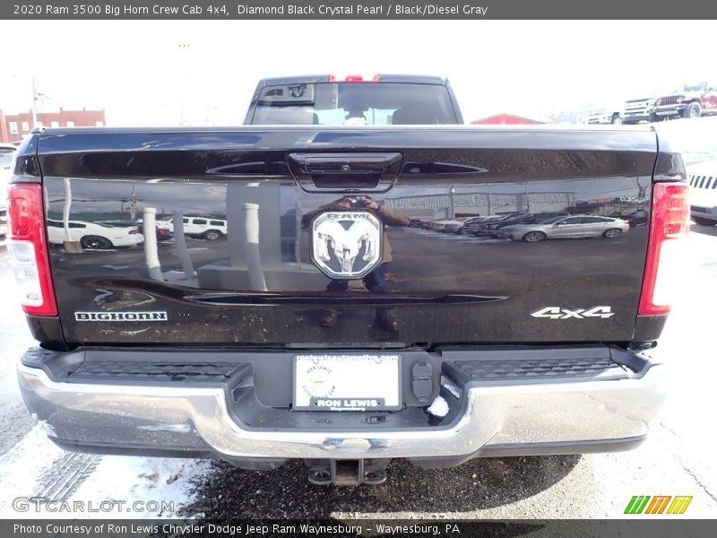 Diamond Black Crystal Pearl / Black/Diesel Gray 2020 Ram 3500 Big Horn Crew Cab 4x4