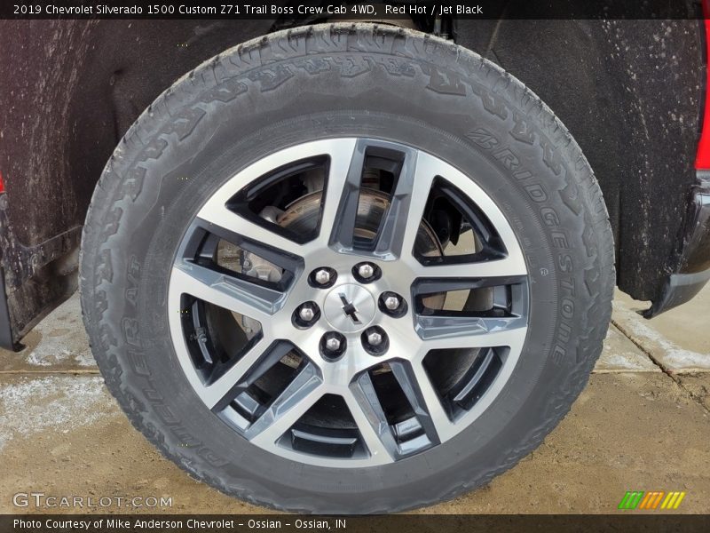 Red Hot / Jet Black 2019 Chevrolet Silverado 1500 Custom Z71 Trail Boss Crew Cab 4WD