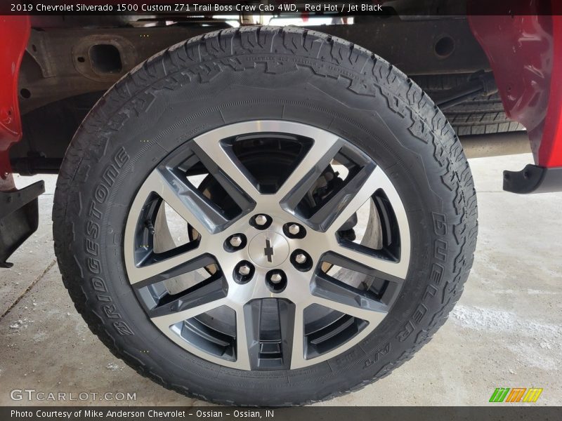 Red Hot / Jet Black 2019 Chevrolet Silverado 1500 Custom Z71 Trail Boss Crew Cab 4WD