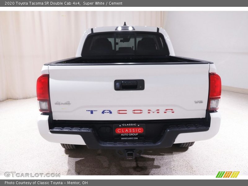 Super White / Cement 2020 Toyota Tacoma SR Double Cab 4x4